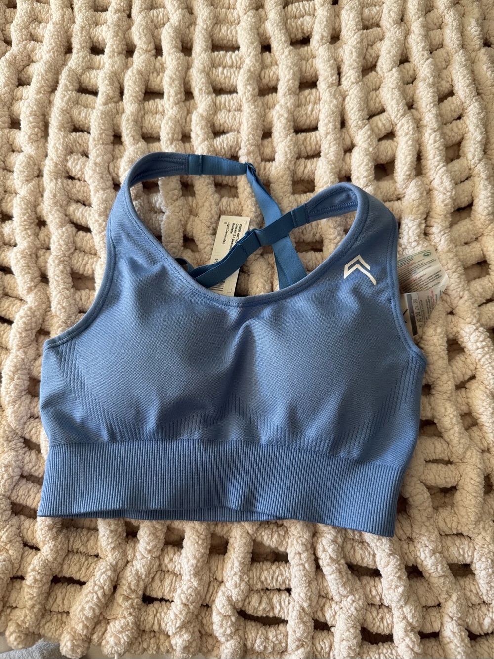Oner Active light denim marl classic 2.0 Seamless Sports Bra